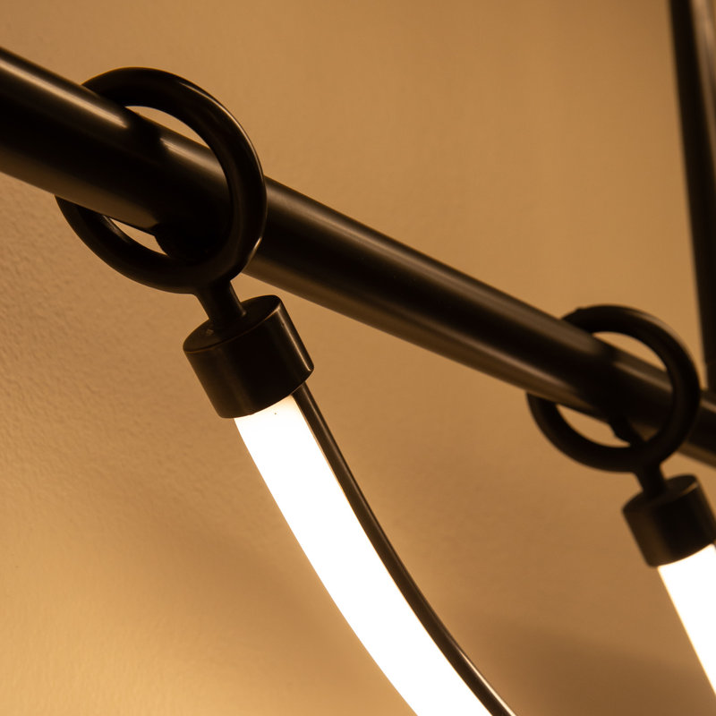 Aryas 1 - Light LED Pendant by Ryan Pauly, 15" H 60" W x 1.75" D