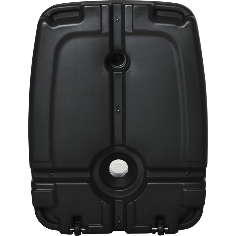 Base de parasol en porte-à-faux, 165 lb Capacité, support décalé portable avec roues, stable, remplissable d'eau / sable, noir, pour l'extérieur, escalade