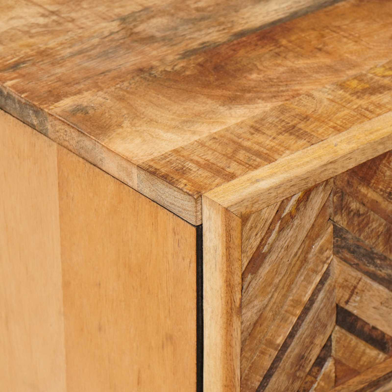 50cm W Solid Wood Bedside Table