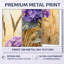 Hydrangeas in a Golden Field I - Mauve nature, impression murale surdimensionnée en métal 2 pièces-1714057336