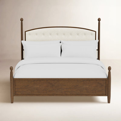 Billie Upholstered Oak Bed