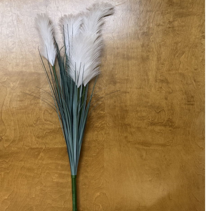 Mclaughlin Faux Silk Pampas Grass Arrangement, Gray