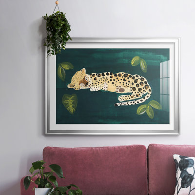 Lethargic Leopard II, reproduction d'art encadrée