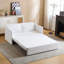 Canapé-lit convertible 3-en-1, canapé-lit escamotable avec plateau pliable et ports USB / type-c, causeuse en tissu-759152887-759152888