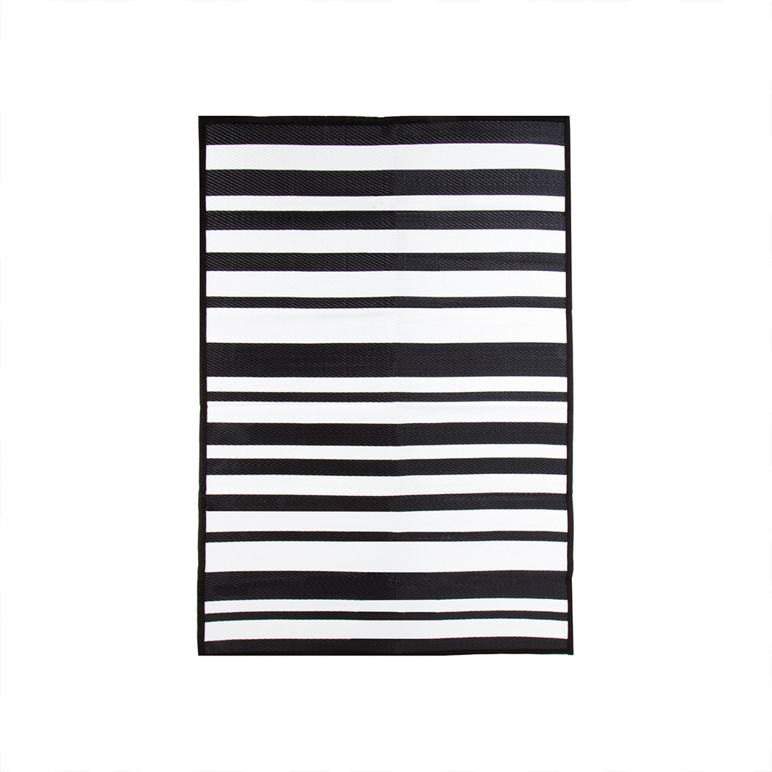 Striped Hand Woven 120cm X 170cm Area Rug