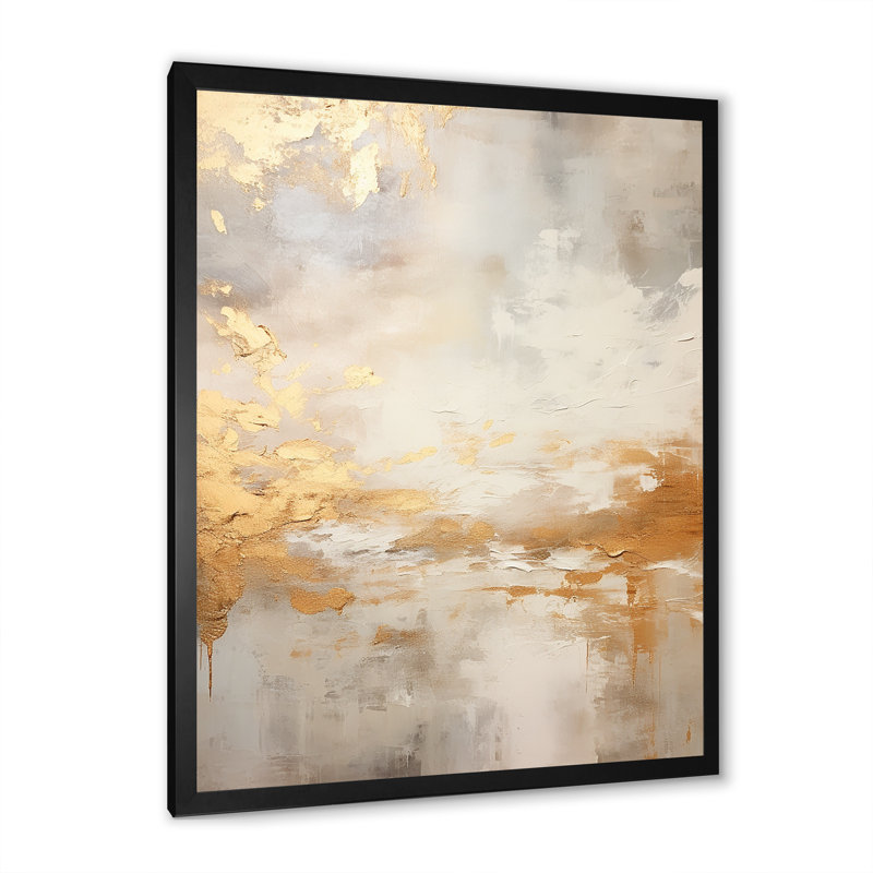 «Magic Sky Simplicity» sur toile, Cadre simple noir, H 32 po x l 16 po x P 1 po