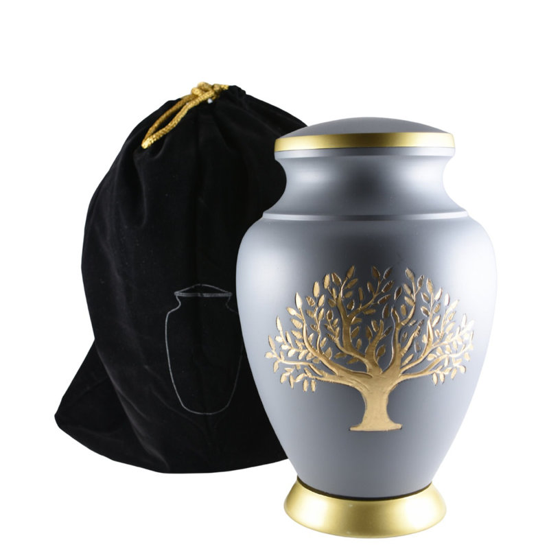 Runkel Tree of Life Urn, Grey