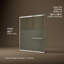 Elate Sliding Bath Door, 56-3/4-In H X 56-1/4 - 59-5/8-In W With Heavy 5/16-In Thick Crystal Clear Glass With Privacy Band-213490205