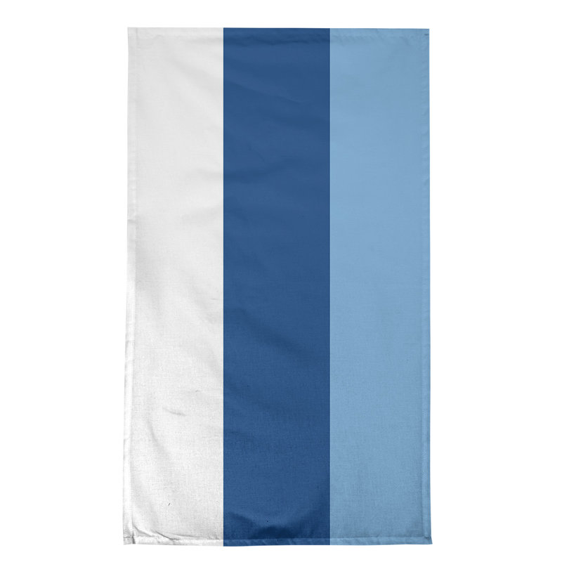 Torchon Football, Sergé de coton, White/Blue/Powder Blue Baseball