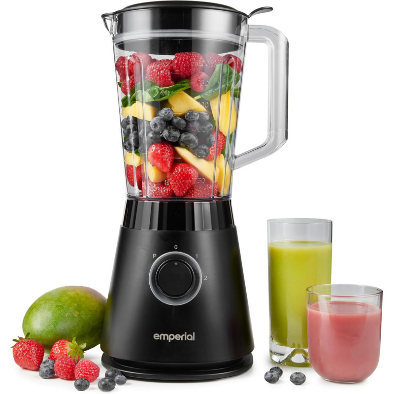 Emperial Blender Smoothie Maker - 1.5L Jug Blender with 2 Speed Settings & Pulse Function - 600W