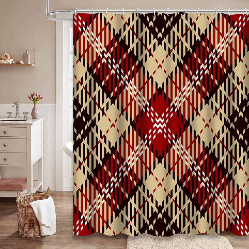 Rideau de douche Tartan, 72" L x 72" W