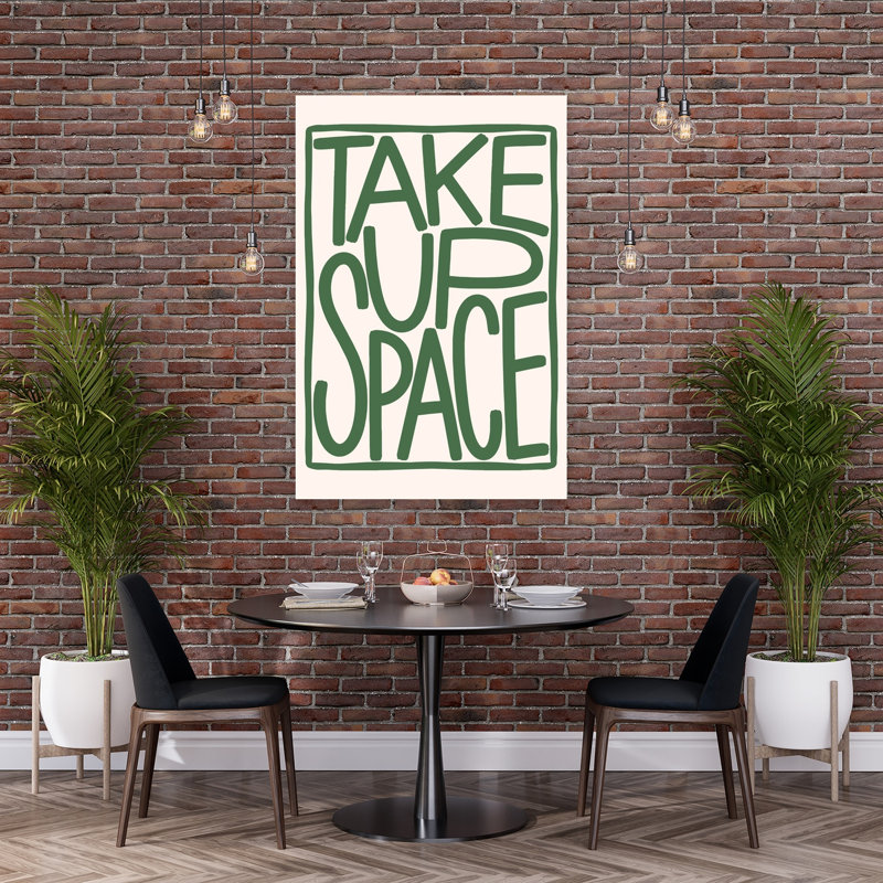Empowering Take Up Space, audacieux, impression abstraite d'art mural moderne, H 60 po x l 40 po