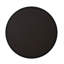 Ensemble de 2 tables basses rondes gigognes, plateau en similicuir brun chaud avec base en métal noir, peu encombrant pour le salon