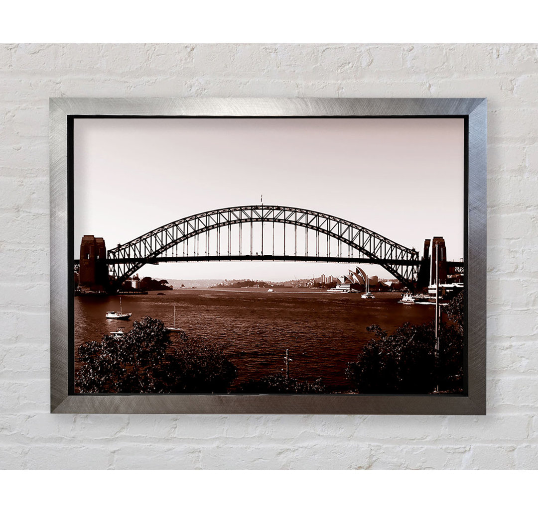 Sydney Harbour Bridge Braun - Druck