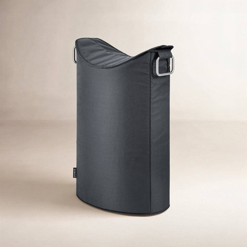 FRISCO Laundry Hamper, Black, 26.4'' H x 11'' W x 17.7'' D
