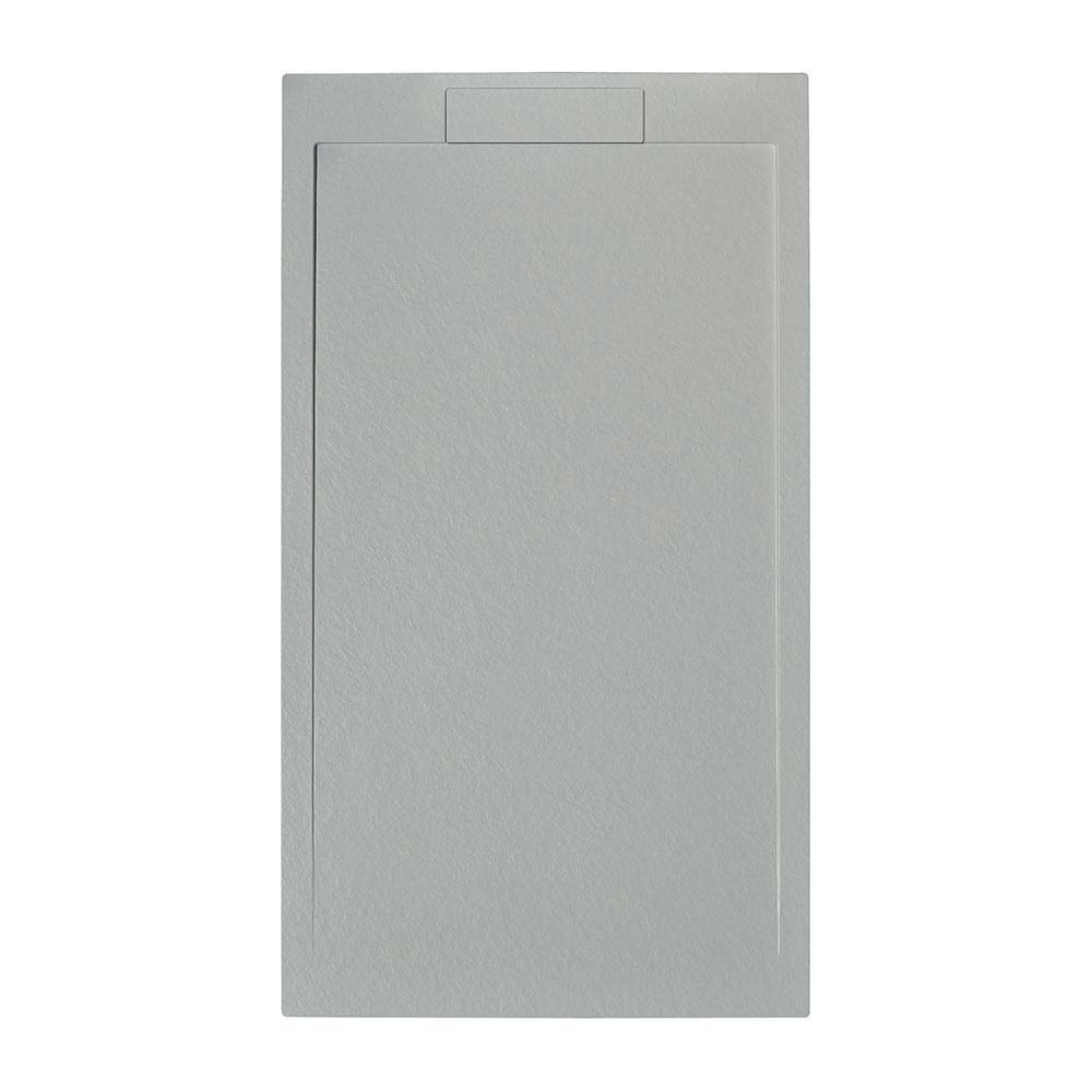 White 1600X800 Slate Effect Shower Tray