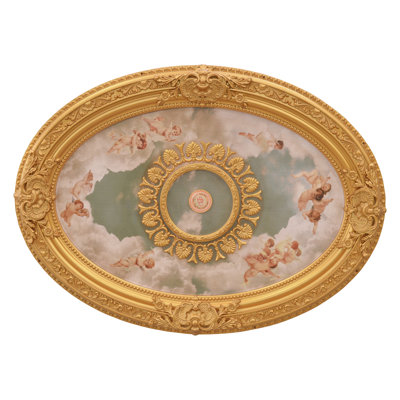 Oval Chandelier Ceiling Medallion