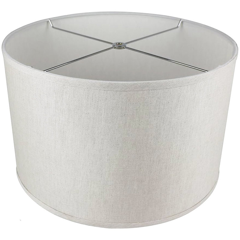 Abat-jour tambour en lin classique 16 po, Gruau