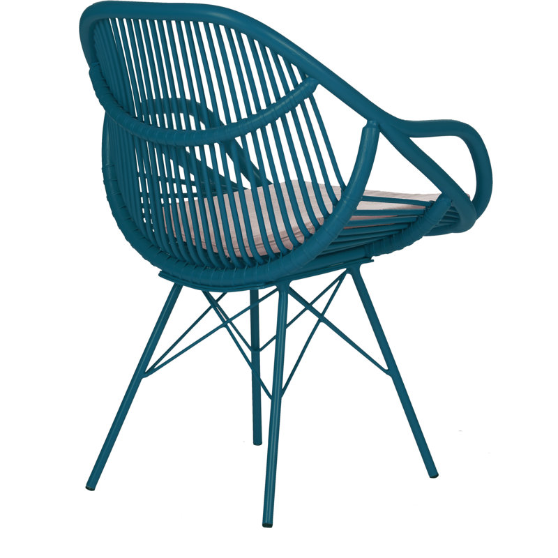 Stockholm Upholstered Arm Chair, Pacific Blue