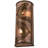 Rustic Lodge Copper Flush Mounted Sconce