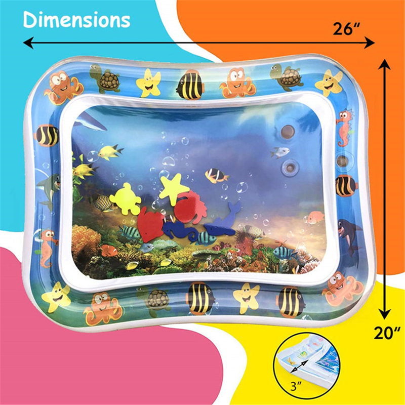 Tapis de jeu gonflable pour bébé en plastique