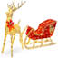 Reindeer Sleigh Yard Lighted Display-1143513359-1143513356