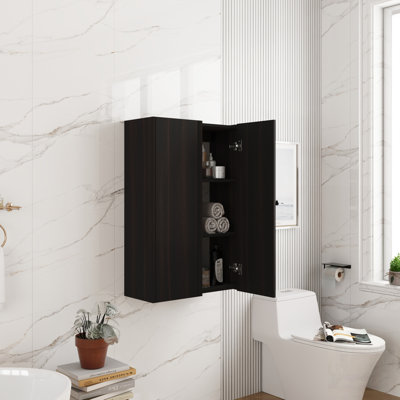 Armoire murale, porte à fermeture douce, conception peu encombrante pour les petites salles de bain et les pièces de rangement