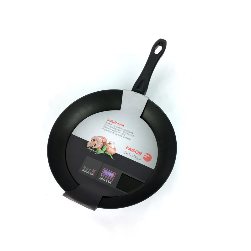 Fagor Indutherm Enameled Cast Iron Non-Stick Frying Pan / Skillet Set, 2" H x 10.2" W