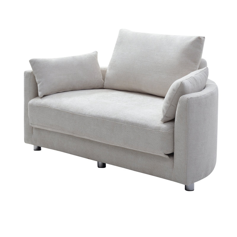 Canapé-lit moderne, canapé-lit pliant, canapé-lit de plancher, multifonctionnel, lit circulaire, canapé-lit futon ajustable, canapé-lit pliant, double, balcon, salon, canapé-lit et canapé-lit, 2 couleurs