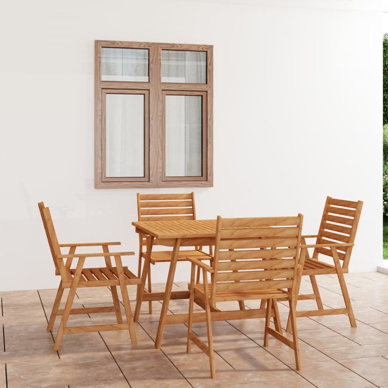 Brewerton 4 - Person Patio Dining Set with Rectangular Table