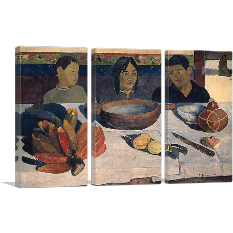 The Meal Bananas - 1891 - impression de 3 pièces, H 40 po x l 60 po x P 0,75 po