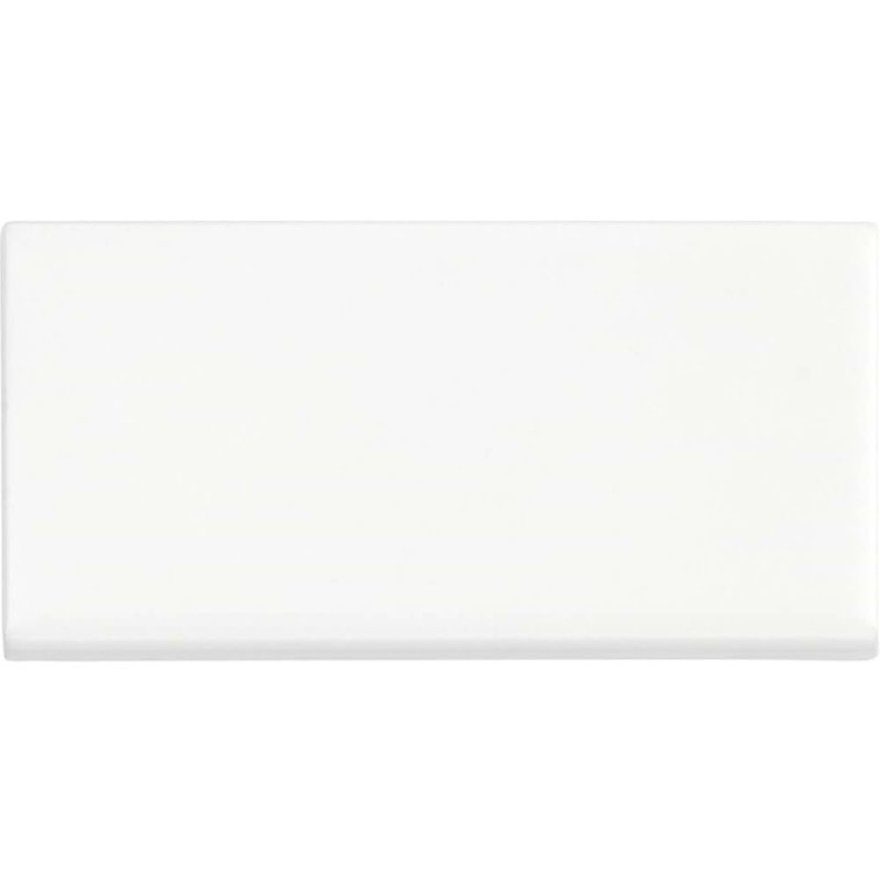 Basic White 6" Bullnose, White Matte