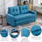 Modern Upholstered Loveseat Sofa Bed with Pull-Out Design-576853909