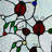 12"H Ladybugs Round Stained Glass Window Panel