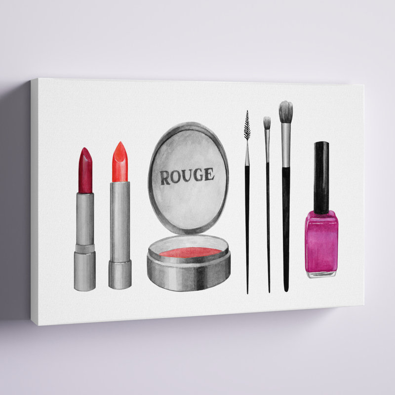 Échantillons de maquillage I, H 8 po x l 12 po x P 1,25 po