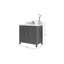 Cambridge 36 In. W X 22 In. D Centre Sink Bathroom Vanity In Evergreen With 2 In. Viola Night Quartz-109007018