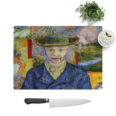 Portrait of Pecre Tanguy by Vincent Van Gogh Chopping Board