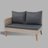 Gray wicker Outdoor Patio sofas