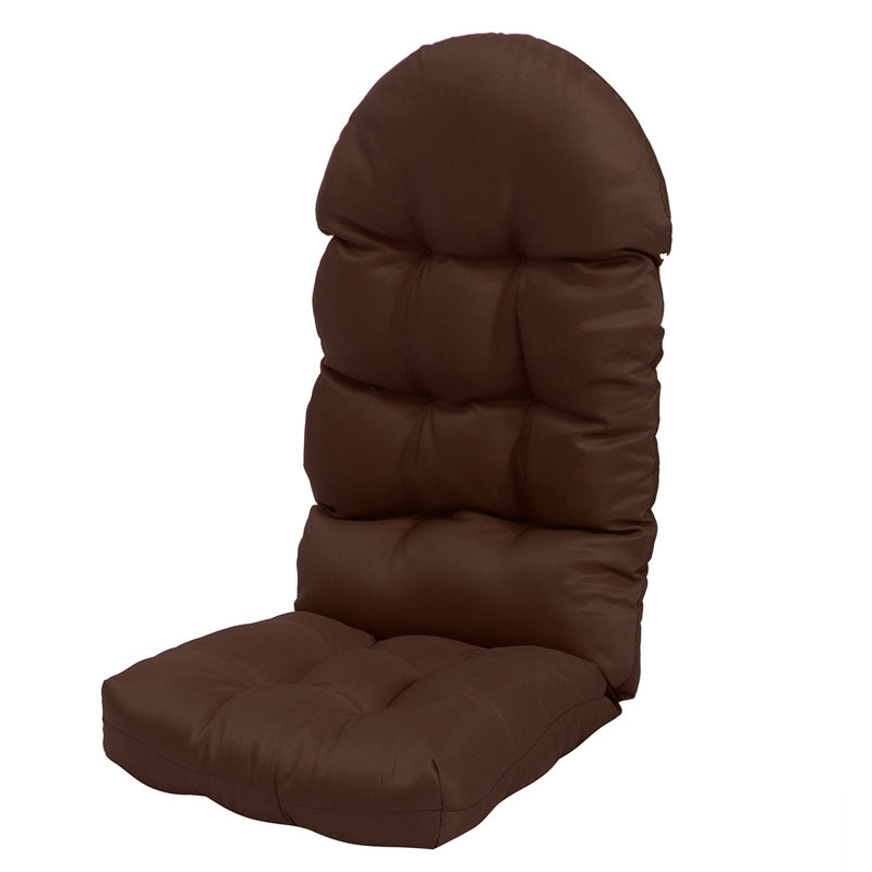 Outdoor 4'' Adirondack Chair Seat / Back Cushion, Brown