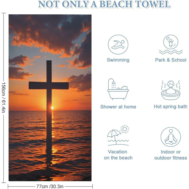 Serviette de plage Cross Sunset
