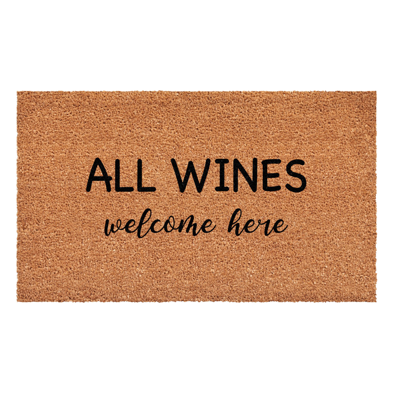 All Wines Welcome Here Doormat 17" x  29"