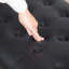 Banc capitonné à boutons avec appui-tête et pieds en noyer foncé-905773556-905773555