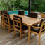 Solerno Heated Rectangle Dining Set — Table + 4 Armless + 2 Armchairs — Dove-527794473