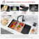 Granite Composite Double Bowl Kitchen Sink with Pi