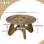 Table basse 31,5 "pour le salon, table d'appoint en bois à 2 niveaux avec rangement ouvert-1583453923