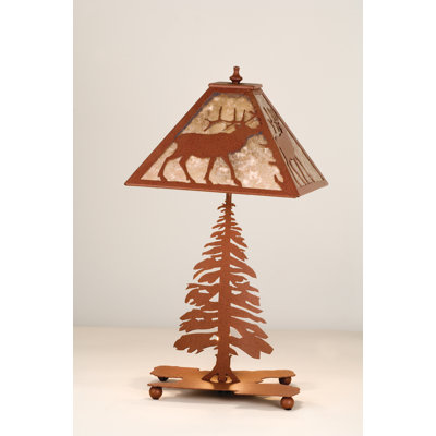 Lampe de table brune 21,5 "