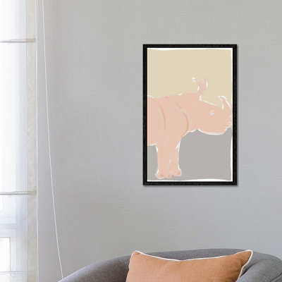 Pastel Zoo I by Rob Delamater - Floater Frame Gallery-Wrapped Canvas Giclée on Canvas