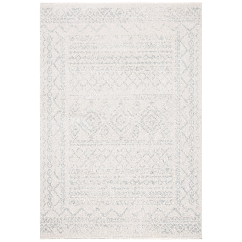 Tapis ivoire / gris clair Tulum 268, Rectangulaire 3 pi x 5 pi