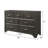 Ashiana 7-Drawer Rectangular Dresser in Gray