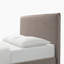 Structure de lit tapissier avec tête de lit Boucle moderne, minimaliste, lit plateforme, aucun sommier requis, lattes en bois du cadre de lit
